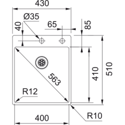 Zlewozmywak Franke Box BXX 210/610-40 TL 127.0369.288