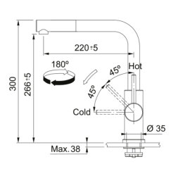 Bateria Franke Smart Glenda pull-out stal szlachetna 115.0706.986