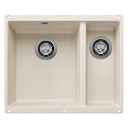 Zlewozmywak Blanco ROTAN 340/160-U z korkiem manualnym delikatny biały 527 144