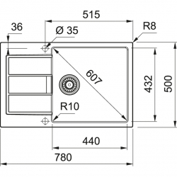 Zlewozmywak Franke SIRIUS 2.0 S2D 611-78 XL orzechowy 143.0617.614