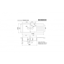 Zlewozmywak Schock SIGNUS D-200 Cristadur Magma