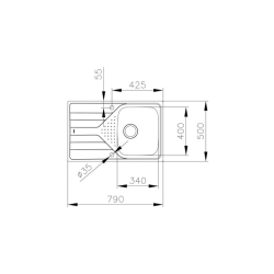 Zlewozmywak Teka UNIVERSE 45 T-XP 1B 1D 115110011