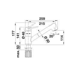 Bateria Blanco WEGA-S II chrom 526 416