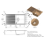 Zlewozmywak Reginox PARIS 430 CAFFE SILVERY+ GRATIS