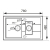 Zlewozmywak Pyramis CODAR (78x48) 1 1/2B 1D czarny 070042301