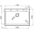 Zlewozmywak Pyramis ISTROS 76x50 1B karbon 070045612