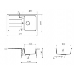 Zlewozmywak Schock FORMHAUS D-100 MOONSTONE