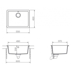 Zlewozmywak Schock QUADRO N-100 onyx