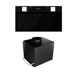 Okap kuchenny GLOBALO Spineiro 60.1 Black + Turbina TW 2.1 - Zakup u Producenta - Wysyłka 0 zł - Dostawa nawet w 24h