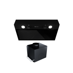 Okap kuchenny GLOBALO Fluxime 60.1 Black + Turbina TW 1.2 - Zakup u Producenta - Wysyłka 0 zł - Dostawa nawet w 24h