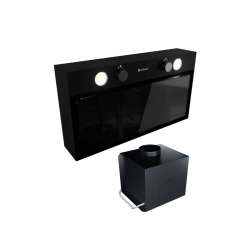 Okap kuchenny GLOBALO Fluxime 60.1 Black + Turbina TW 1.2 - Zakup u Producenta - Wysyłka 0 zł - Dostawa nawet w 24h