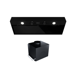 Okap kuchenny GLOBALO Fluxime 90.1 Black + Turbina TW 1.2 - Zakup u Producenta - Wysyłka 0 zł - Dostawa nawet w 24h