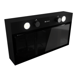 Okap kuchenny GLOBALO Fluxime 60.1 Black + Turbina TW 1.2 - Zakup u Producenta - Wysyłka 0 zł - Dostawa nawet w 24h