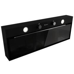 Okap kuchenny GLOBALO Fluxime 90.1 Black + Turbina TW 1.2 - Zakup u Producenta - Wysyłka 0 zł - Dostawa nawet w 24h